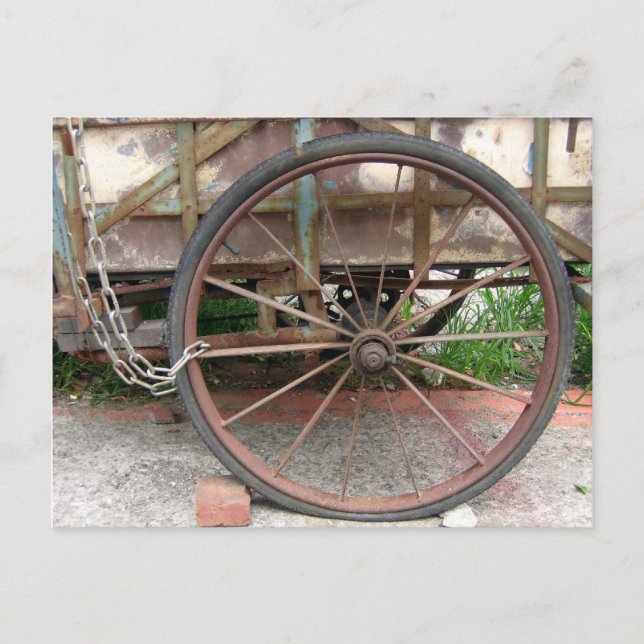 Bicicleta antigua de postal (Anverso)
