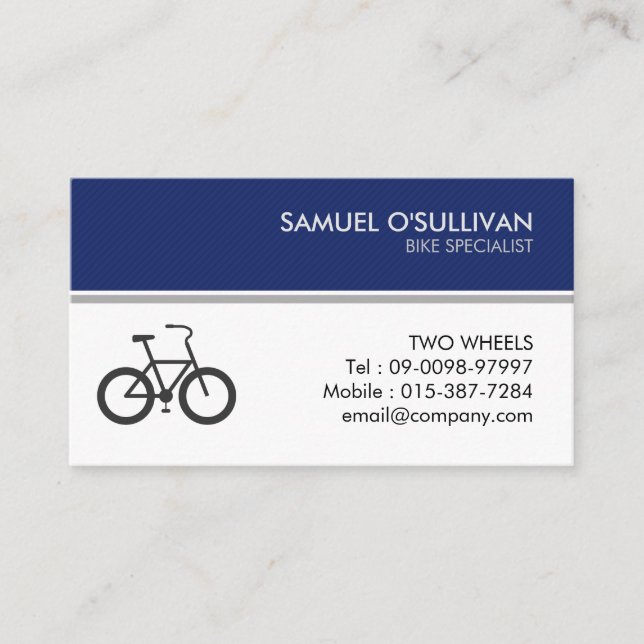 Bicicleta Bicicleta Reparación Bicicleta Tarjeta d (Anverso)