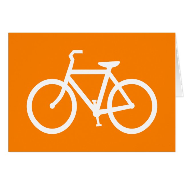 Bicicleta blanca y Naranja (Anverso (Horizontal))
