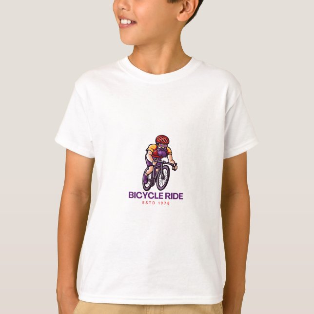 Bicicleta - Camiseta de ciclismo de época (Anverso)