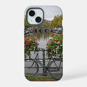 Bicicleta - Canal - Amsterdam - Funda para iPhone