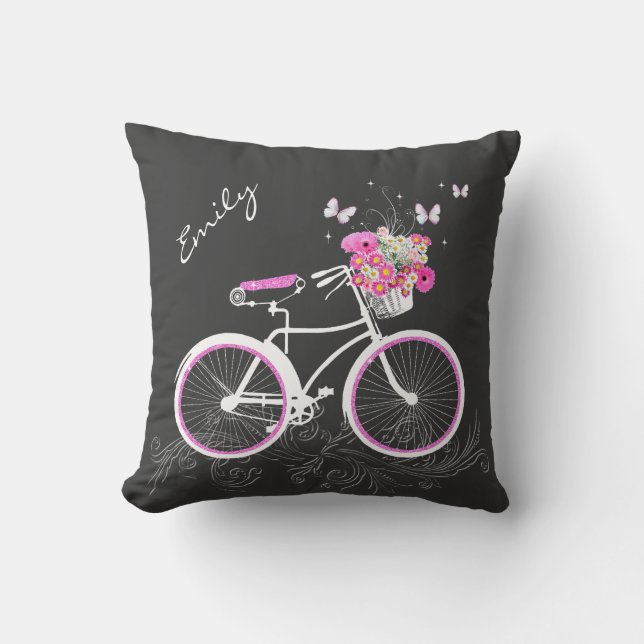 Bicicleta Con Cojín decorativo Personalizado De La (Anverso)
