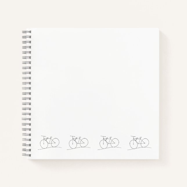 Bicicleta con cuaderno de dos asientos (Anverso)