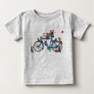 Bicicleta con niños Camisa Bebé