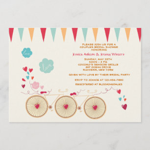 Bicicleta construida para dos invitaciones
