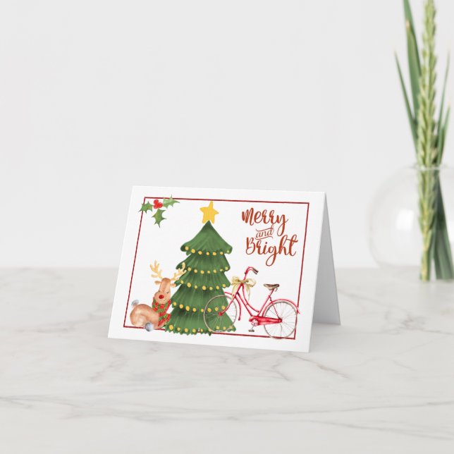 Bicicleta de la mañana de navidad (Anverso)