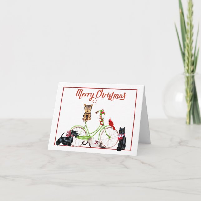 Bicicleta de la mañana de navidad (Anverso)