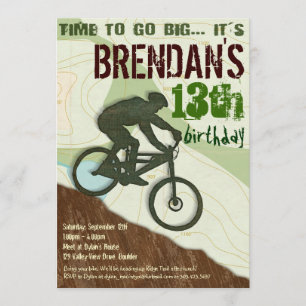 Bicicleta de montaña - Invitación a la fiesta de c
