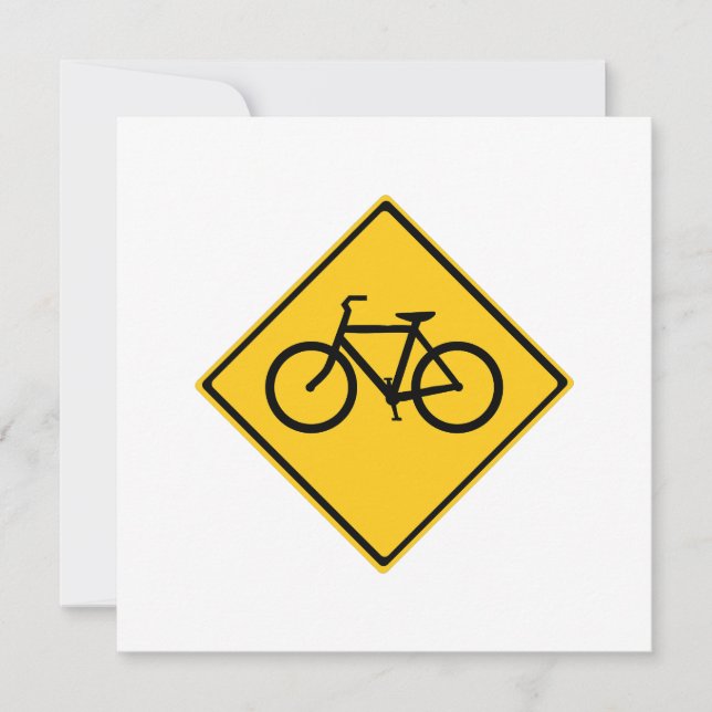 Bicicleta de Rótulo por carretera (Anverso)