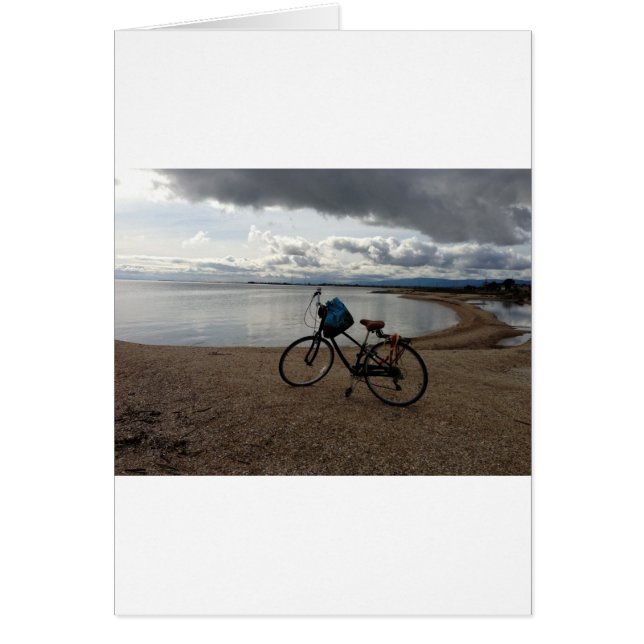 Bicicleta en la playa (Frente)