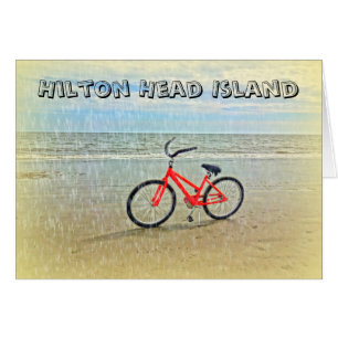 Bicicleta en Sun Shower en Hilton Head Island Beac