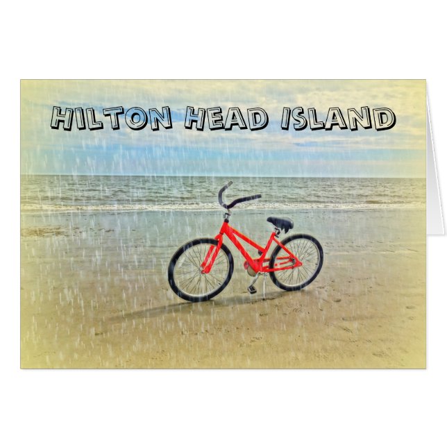 Bicicleta en Sun Shower en Hilton Head Island Beac (Anverso (Horizontal))