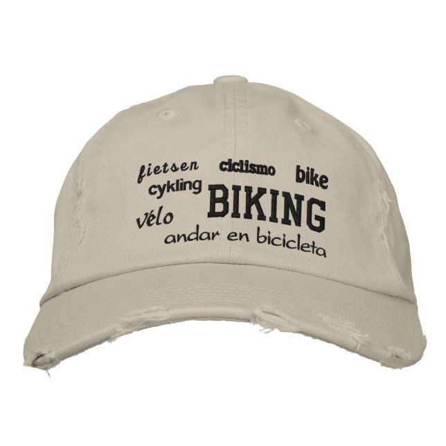 Bicicleta - Gorra bordado (Anverso)