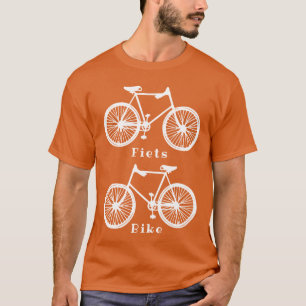 Bicicleta holandesa Fiesta camisa blanca naranja