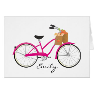 Bicicleta Hot PInk con Naranjas