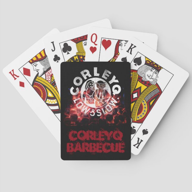 Bicicleta jugando cartas con el diseño CorleyQ "Fi (Reverso)
