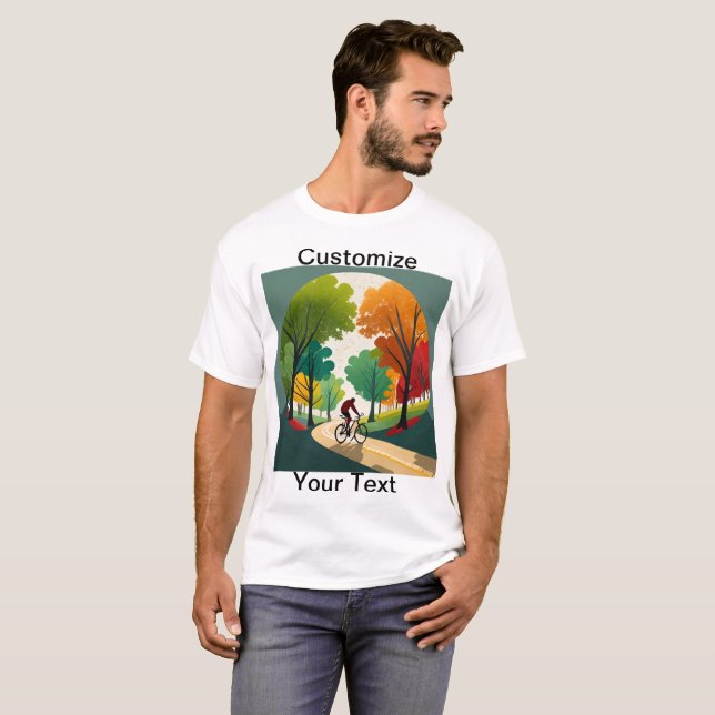 Bicicleta para camisetas de senderos panorámicos p (Anverso completo)