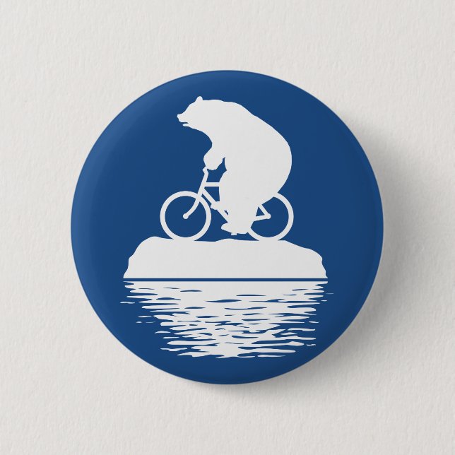 Bicicleta Polar Bear en botón Iceberg (Anverso)