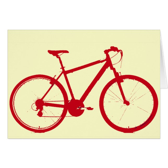 bicicleta roja, ciclismo (Anverso (Horizontal))