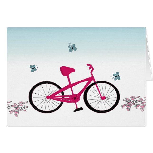 Bicicleta rosa (Anverso (Horizontal))