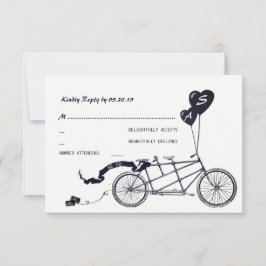 Bicicleta tándem Boda Casual romántica RSVP