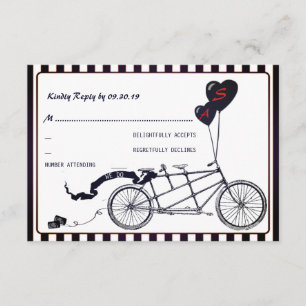 Bicicleta tándem Boda Casual romántica RSVP