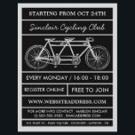 Bicicleta tándem, volante publicitario de club cic<br><div class="desc">Bicicleta Tandem,  Ciclismo Club Avisos Volantes Por La Tienda De Tarjetas De Negocios.</div>