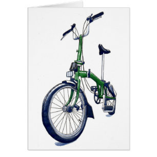 Bicicleta verde de Brompton
