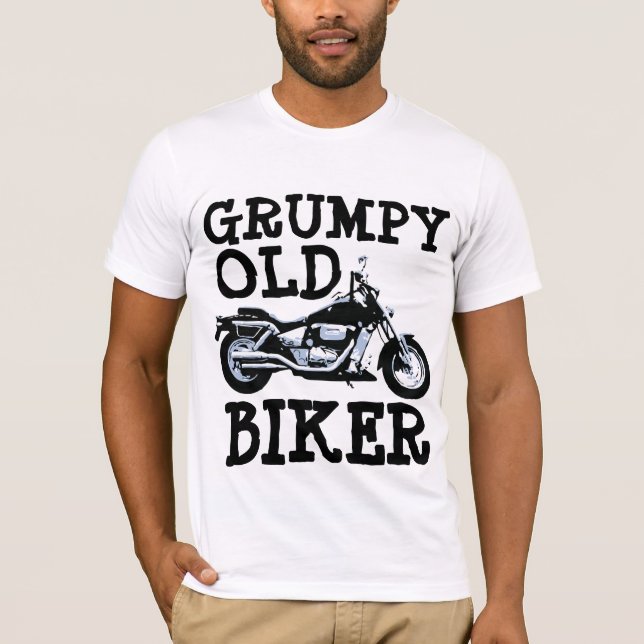 BICICLETA VIEJA DE GRUMPY, camisetas de motociclet (Anverso)