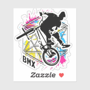 Bicicleta Vintage Bmx - Flatland Bmx - Pegatina Bm