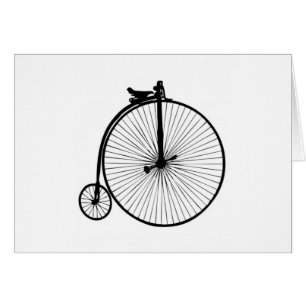 Bicicleta vintage de penique negro