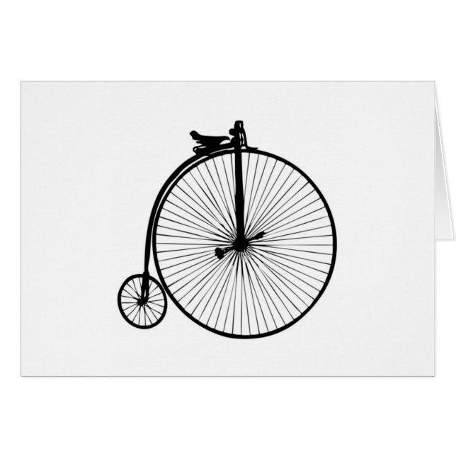 Bicicleta vintage de penique negro (Anverso (Horizontal))
