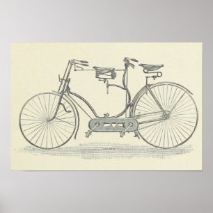 Bicicleta Vintage Para Dos Impresiones