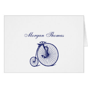 Bicicleta Vintage Velocípedo Penny Farthing Azul