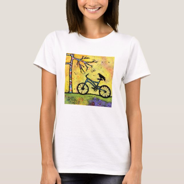Bicicleta y camiseta de Raven un día espectacular  (Anverso)