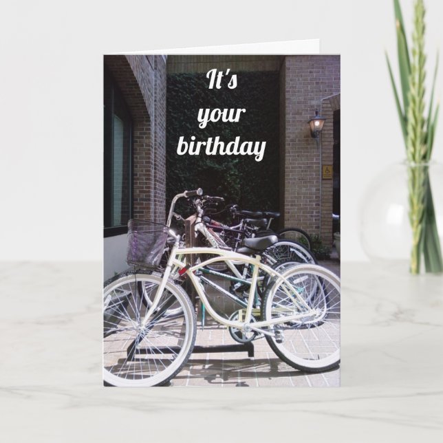 **BICICLETAS DE CHARLESTON** TARJETA DE CUMPLEAÑOS (Anverso)