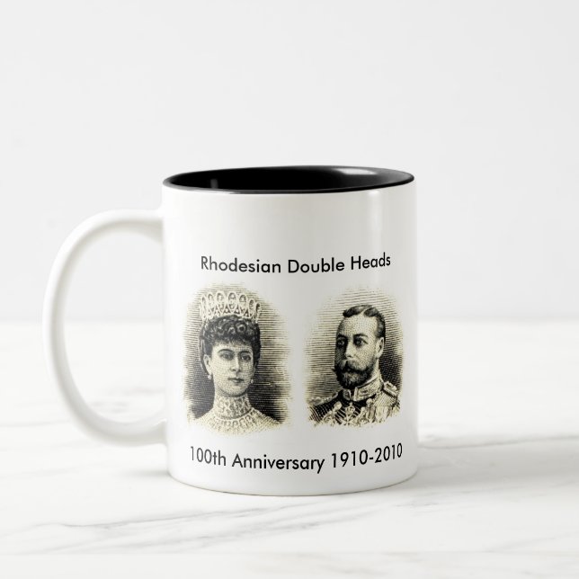 Bicolor 100o Taza grande del aniversario (Izquierda)