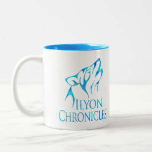 Bicolor 11 onzas Ilyon crónica la taza azul del Dos-Tono