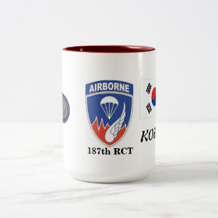 Bicolor 187o Taza de Corea del equipo de combate del
