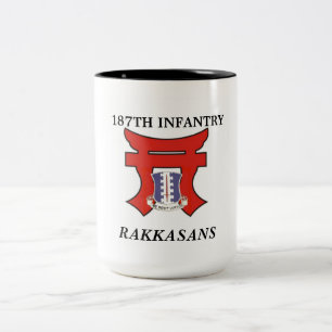 Bicolor 187o Taza de Rakkasans de la infantería