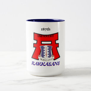 Bicolor 187o Taza del DUI RAKKASANS TORRI de la infanterí