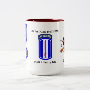 Bicolor 2.o 187a taza de los Bde de los Inf 193D Inf de