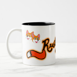 Bicolor 2-Tono de Rustyfoxes 11 onzas. Taza de café