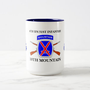 Bicolor 4to TAZA de la MONTAÑA de la 31ro INFANTERÍA del