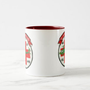 Bicolor 57.o TAZA ORIGINAL del REMIENDO de la UNIDAD de