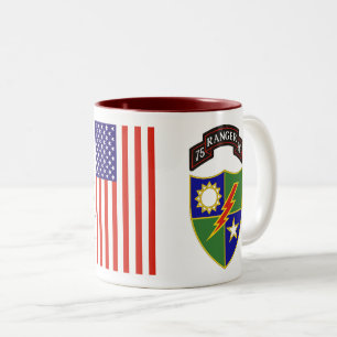 Bicolor 75.o Taza del Dos-Tono del regimiento de