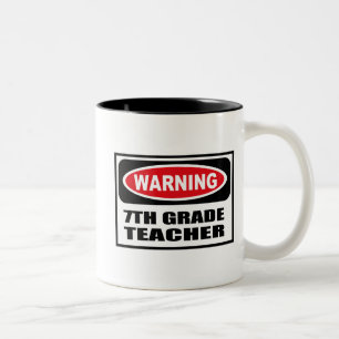Bicolor 7ma taza de cuidado del PROFESOR del GRADO
