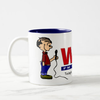Bicolor A12 - Taza de café del individuo del anunciador de