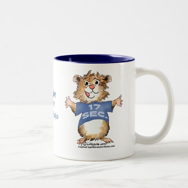 Bicolor Abrahamster, taza del sentir bien (Derecha)
