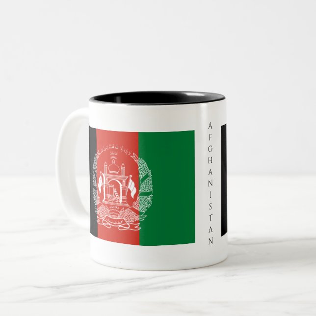 Bicolor afganistán taza de café de dos tonos (Anverso izquierdo)